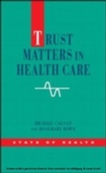 Cover: Trust Matters In Health Care - McGraw-Hill Education