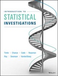 Cover: Introduction to Statistical Investigations - Wiley
