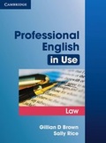 Cover: Professional English in Use Law - Klett
