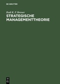 Cover: Strategische Managementtheorie - De Gruyter