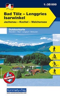Abbildung von: Bad Tölz, Lenggries, Isarwinkel, Jachenau, Kochel, Walchensee - Kümmerly+Frey