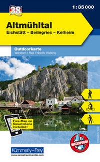 Abbildung von: Altmühltal, Eichstätt, Beilngries, Kelheim - Kümmerly+Frey