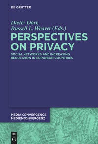 Enlarge image Cover: Perspectives on Privacy - De Gruyter