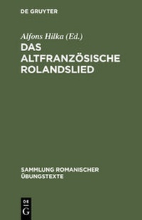 Enlarge image Cover: Das altfranzösische Rolandslied - De Gruyter