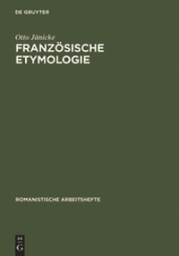 Abbildung von: Französische Etymologie - De Gruyter