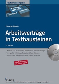 Abbildung von: Arbeitsverträge in Textbausteinen - Haufe-Lexware