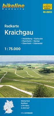 Abbildung von: Radkarte Kraichgau (RK-BW03) - Esterbauer