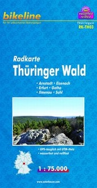 Abbildung von: Radkarte Thüringer Wald (RK-TH03) - Esterbauer