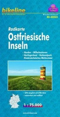 Abbildung von: Radkarte Ostfriesische Inseln - Esterbauer