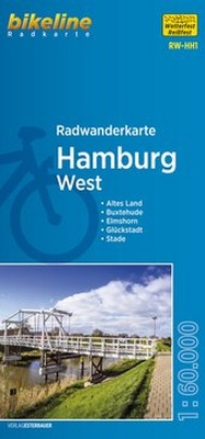 Abbildung von: Radwanderkarte Hamburg West RW-HH1 - Esterbauer