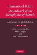 Cover: Immanuel Kant: Groundwork of the Metaphysics of Morals - Cambridge University Press