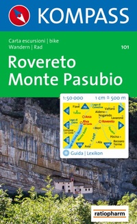 Abbildung von: KOMPASS Wanderkarte 101 Rovereto - Monte Pasubio 1:50.000 - KOMPASS-Karten