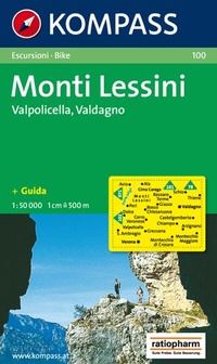 Abbildung von: KOMPASS Wanderkarte 100 Monti Lessini - Valpolicella - Valdagno 1:50.000 - KOMPASS-Karten