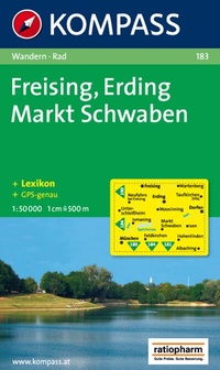 Abbildung von: KOMPASS Wanderkarte 183 Freising - Erding - Markt Schwaben 1:50.000 - KOMPASS-Karten