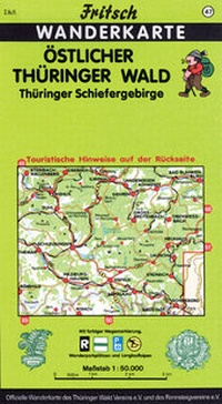 Abbildung von: Östlicher Thüringer Wald - Fritsch Landkartenverlag