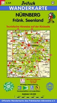 Abbildung von: Nürnberg Fränkisches Seenland - Fritsch Landkartenverlag