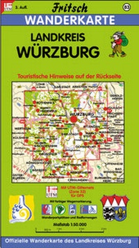 Abbildung von: Landkreis Würzburg - Fritsch Landkartenverlag