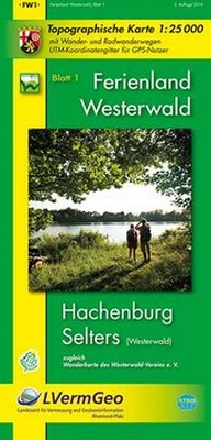 Abbildung von: Ferienland Westerwald, Blatt 1. Hachenburg/Selters (Westerwald) (WR) - Landesamt für Vermessung und Geobasisinformation Rheinland-Pfalz