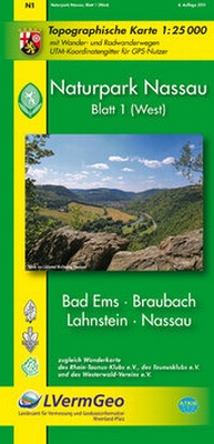 Abbildung von: Naturpark Nassau /Bad Ems, Braubach, Lahnstein, Nassau (WR) - Landesamt für Vermessung und Geobasisinformation Rheinland-Pfalz