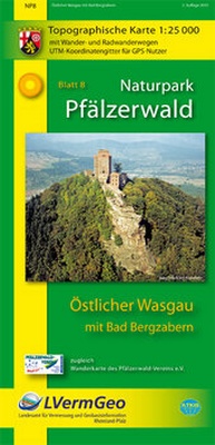 Abbildung von: Naturpark Pfälzerwald /Östlicher Wasgau mit Bad Bergzabern (WR) - Landesamt für Vermessung und Geobasisinformation Rheinland-Pfalz