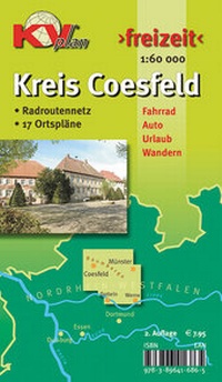 Abbildung von: Coesfeld Kreiskarte für das südliche Münsterland - Kommunalverlag Tacken