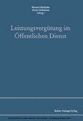 Cover: Leistungsverg&uuml;tung im &Ouml;ffentlichen Dienst - Edition Rainer Hampp