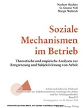 Cover: Soziale Mechanismen im Betrieb - Edition Rainer Hampp