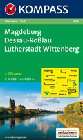 Cover: KOMPASS Wanderkarte 456 Magdeburg - Dessau - Ro&szlig;lau - Lutherstadt Wittenberg 1:50.000 - KOMPASS-Karten