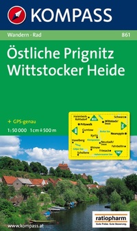 Abbildung von: KOMPASS Wanderkarte 861 Östliche Prignitz - Wittstocker Heide 1:50.000 - KOMPASS-Karten