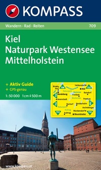 Abbildung von: KOMPASS Wanderkarte 709 Kiel - Naturpark Westensee - Mittelholstein 1:50.000 - KOMPASS-Karten