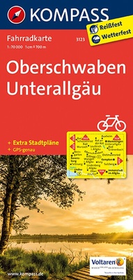 Abbildung von: KOMPASS Fahrradkarte 3123 Oberschwaben, Unterallgäu 1:70.000 - KOMPASS-Karten