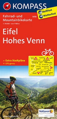 Abbildung von: KOMPASS Fahrradkarte Eifel, Hohes Venn - KOMPASS-Karten