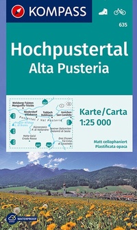 Abbildung von: KOMPASS Wanderkarte 635 Hochpustertal, Alta Pusteria 1:25.000 - KOMPASS-Karten