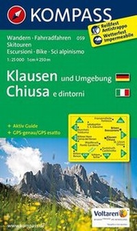 Abbildung von: KOMPASS Wanderkarte Klausen und Umgebung - Chiusa e dintorni - KOMPASS-Karten