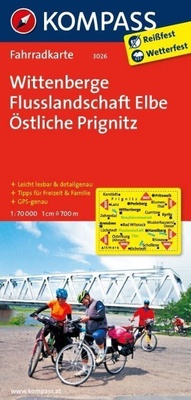 Abbildung von: KOMPASS Fahrradkarte 3026 Wittenberge - Flusslandschaft Elbe - Östliche Prignitz 1:70.000 - KOMPASS-Karten
