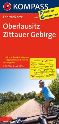 Abbildung von: KOMPASS Fahrradkarte 3086 Oberlausitz - Zittauer Gebirge 1:70.000 - KOMPASS-Karten