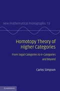 Cover: Homotopy Theory of Higher Categories - Cambridge University Press