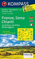 Cover: KOMPASS Wanderkarte Firenze, Siena, Chianti, Val di Pesa, Val d'Elsa, Monteriggioni - KOMPASS-Karten