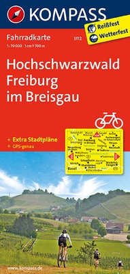 Abbildung von: KOMPASS Fahrradkarte Hochschwarzwald, Freiburg im Breisgau - KOMPASS-Karten