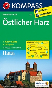 Abbildung von: KOMPASS Wanderkarte 453 Östlicher Harz 1:50.000 - KOMPASS-Karten