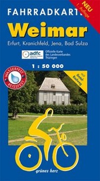 Abbildung von: Fahrradkarte Weimar - grünes herz