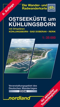 Abbildung von: Ostseeküste um Kühlungsborn - Nordland-Kartenvlg