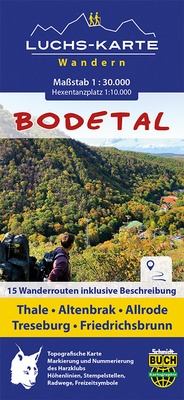 Abbildung von: Luchskarte Bodetal - Schmidt-Buch-Vlg