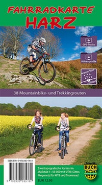 Abbildung von: Fahrradkarte Harz - wetterfest - Schmidt-Buch-Vlg