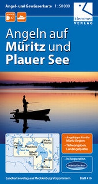 Abbildung von: Angel- und Gewässerkarte Müritz und Plauer See - Klemmer-Verlag