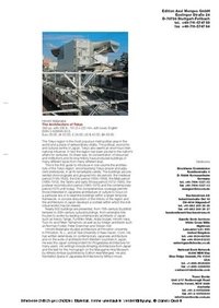 Enlarge image Cover: The Architecture of Tokyo - Edition Axel Menges