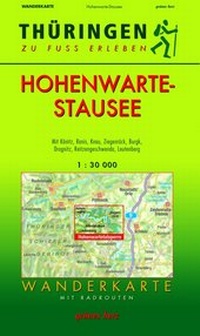 Abbildung von: Wanderkarte Hohenwarte-Stausee - grünes herz