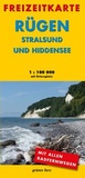 Cover: Freizeitkarte Rügen, Stralsund und Hiddensee - grünes herz