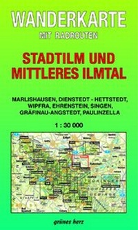 Abbildung von: Wanderkarte Stadtilm und Mittleres Ilmtal - grünes herz