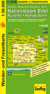 Abbildung von: Nationalpark Eifel, Rureifel, Hohes Venn Wander- und Freizeitkarte - GeoMap